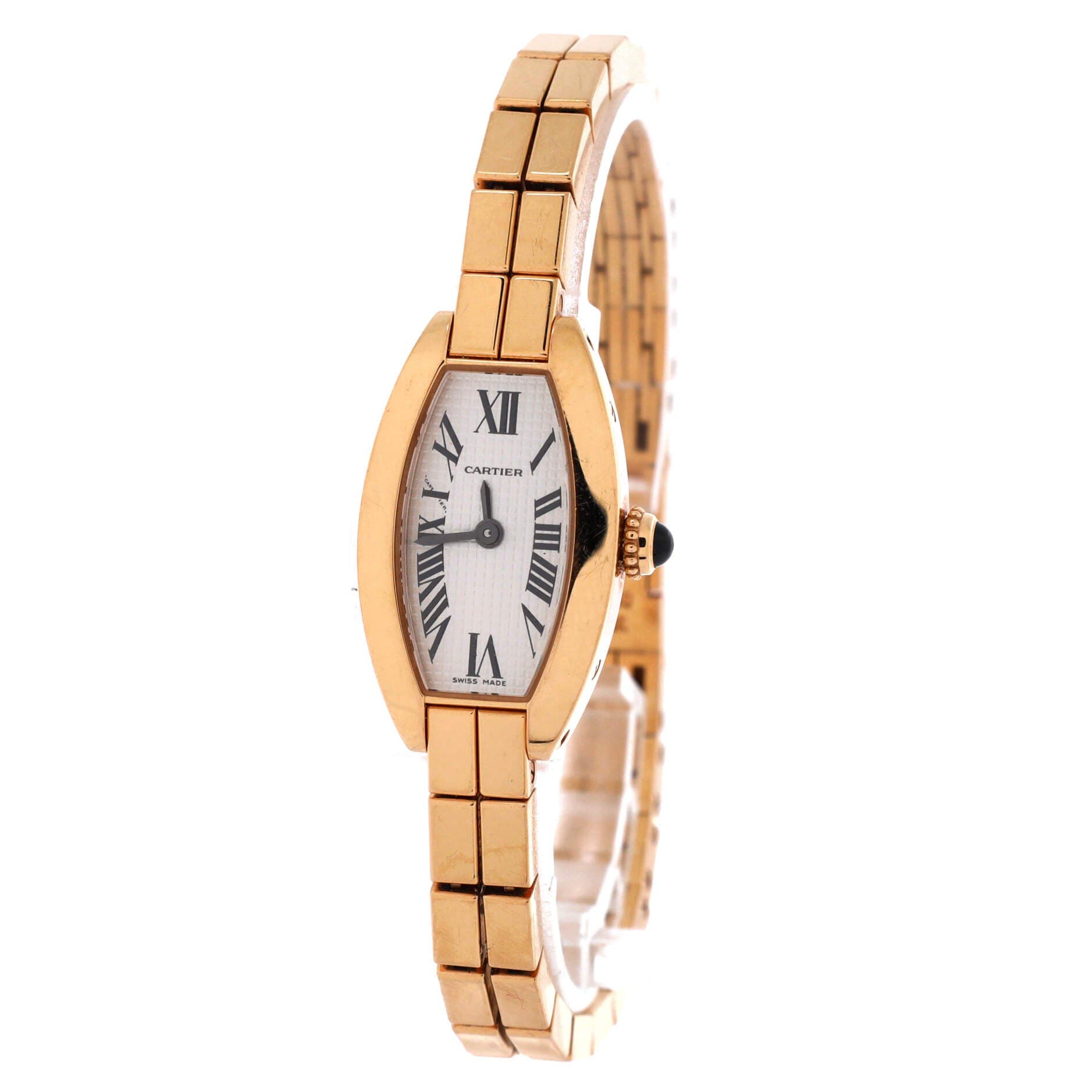 Mini Tonneau Lanier Quartz Watch Yellow Gold 16, Alternate, color, Metallic Gold