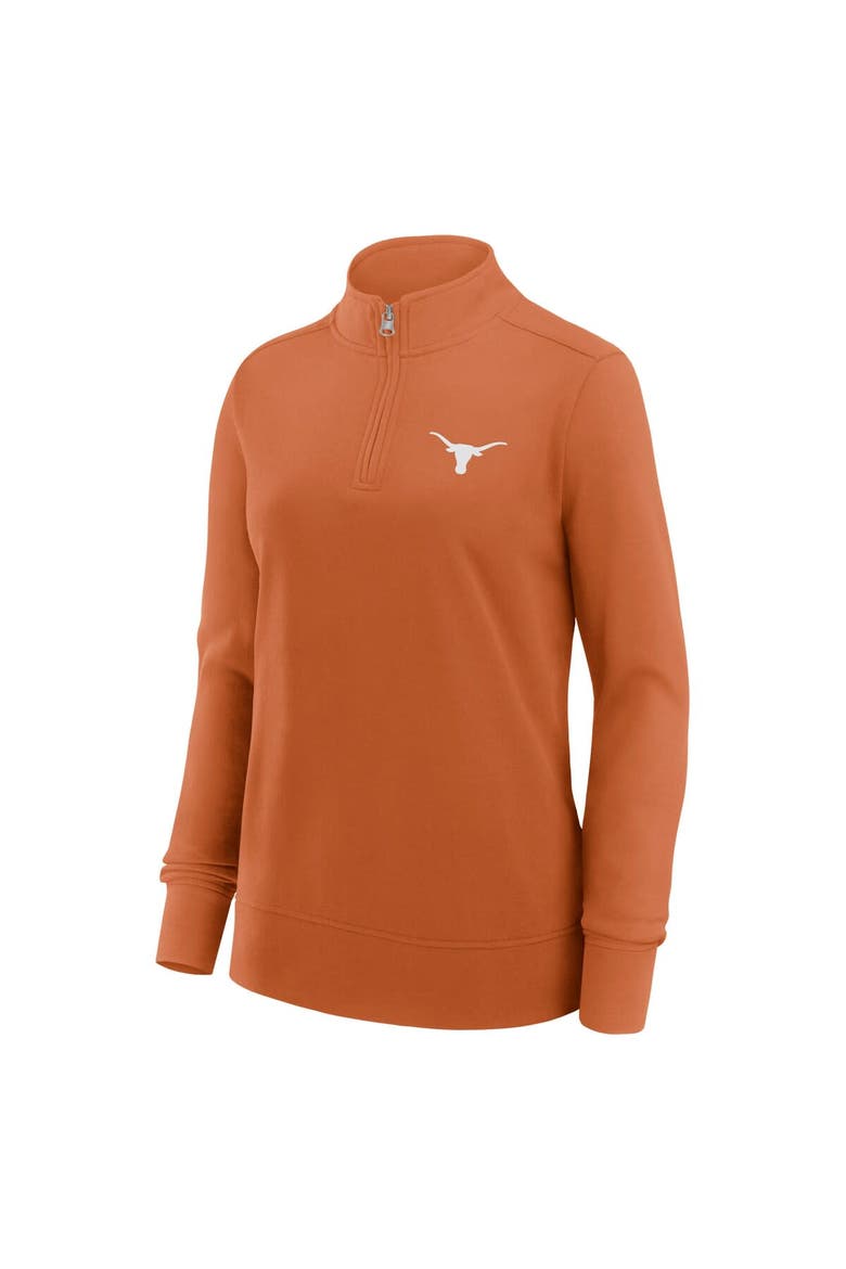 Women's Fanatics Texas Orange Texas Longhorns Velocity French Terry Quarter-Zip Jacket, Alternate, color, Burnt Orange