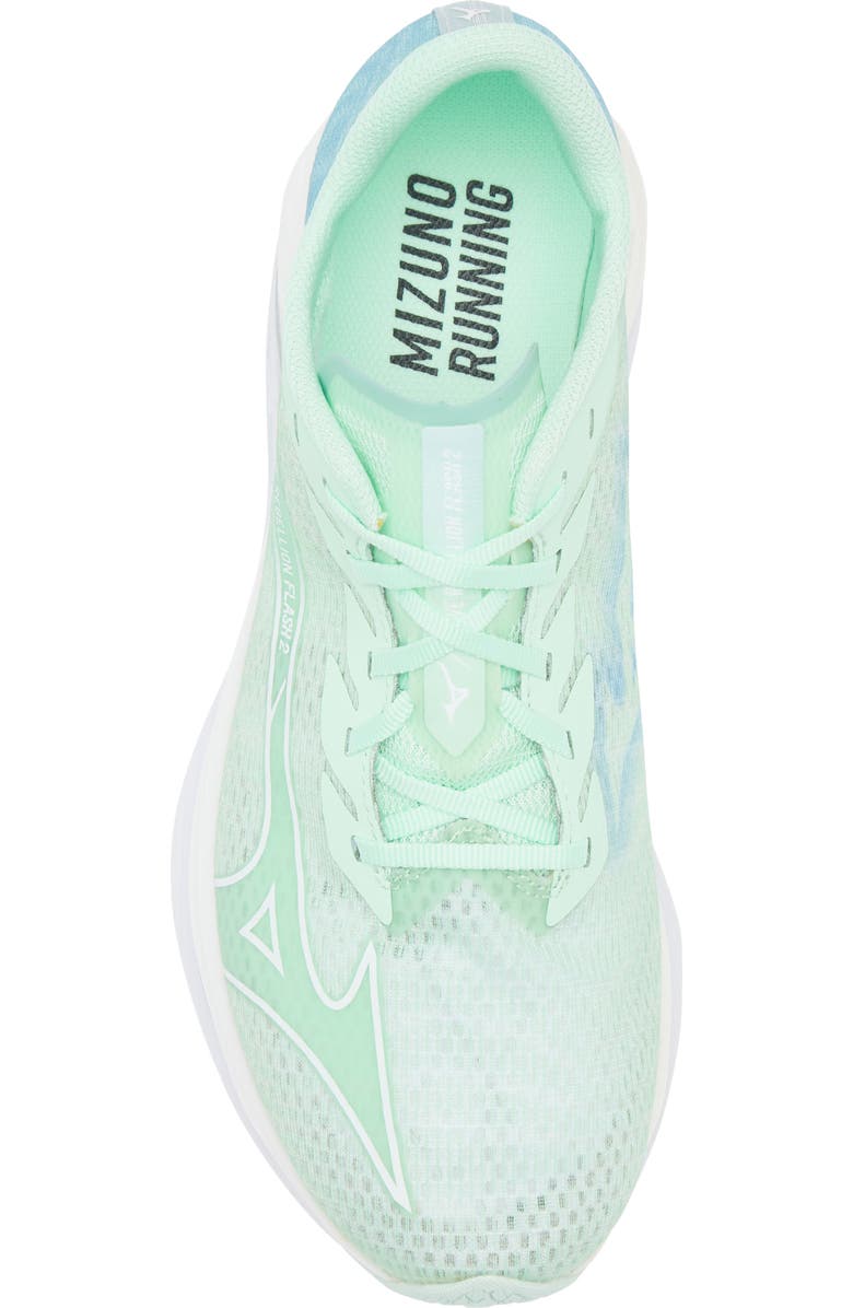 Mizuno Wave Rebellion Flash 2 Running Shoe, Alternate, color, Neo Mint-White