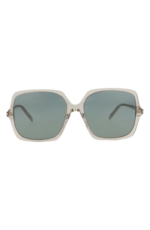 57mm Square Sunglasses