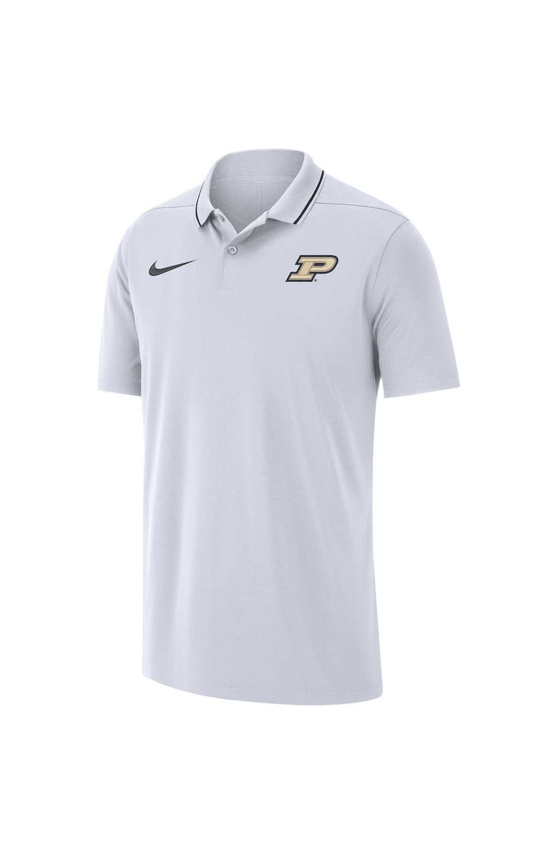 Nike Men's Nike White Purdue Boilermakers 2023 Coaches Performance Polo, Alternate, color, 