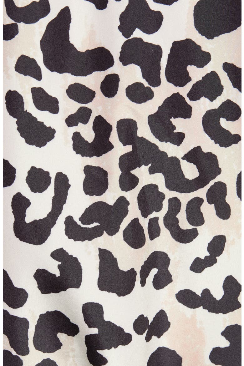 Leopard Print Windbreaker, Alternate, color, TAUPE/ BLACK