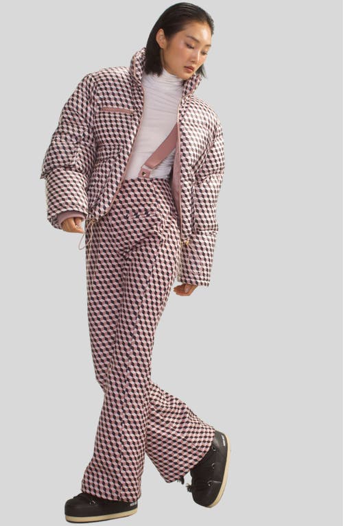 Cynthia Rowley Slope Style Ski Pants In Taupe Multi
