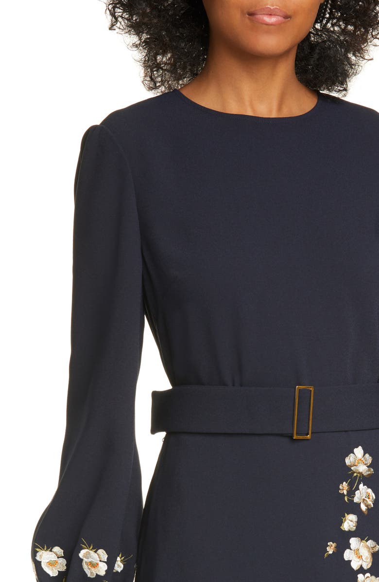 Ted Baker London Pearl Floral Long Sleeve Dress, Alternate, color, 