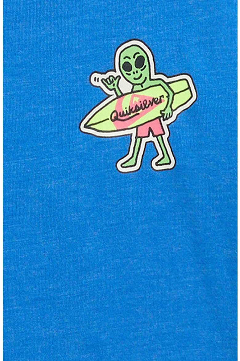 Kids' Sticker Graphic Cotton Blend T-Shirt, Alternate, color, NEBULAS BLUE HEATHER
