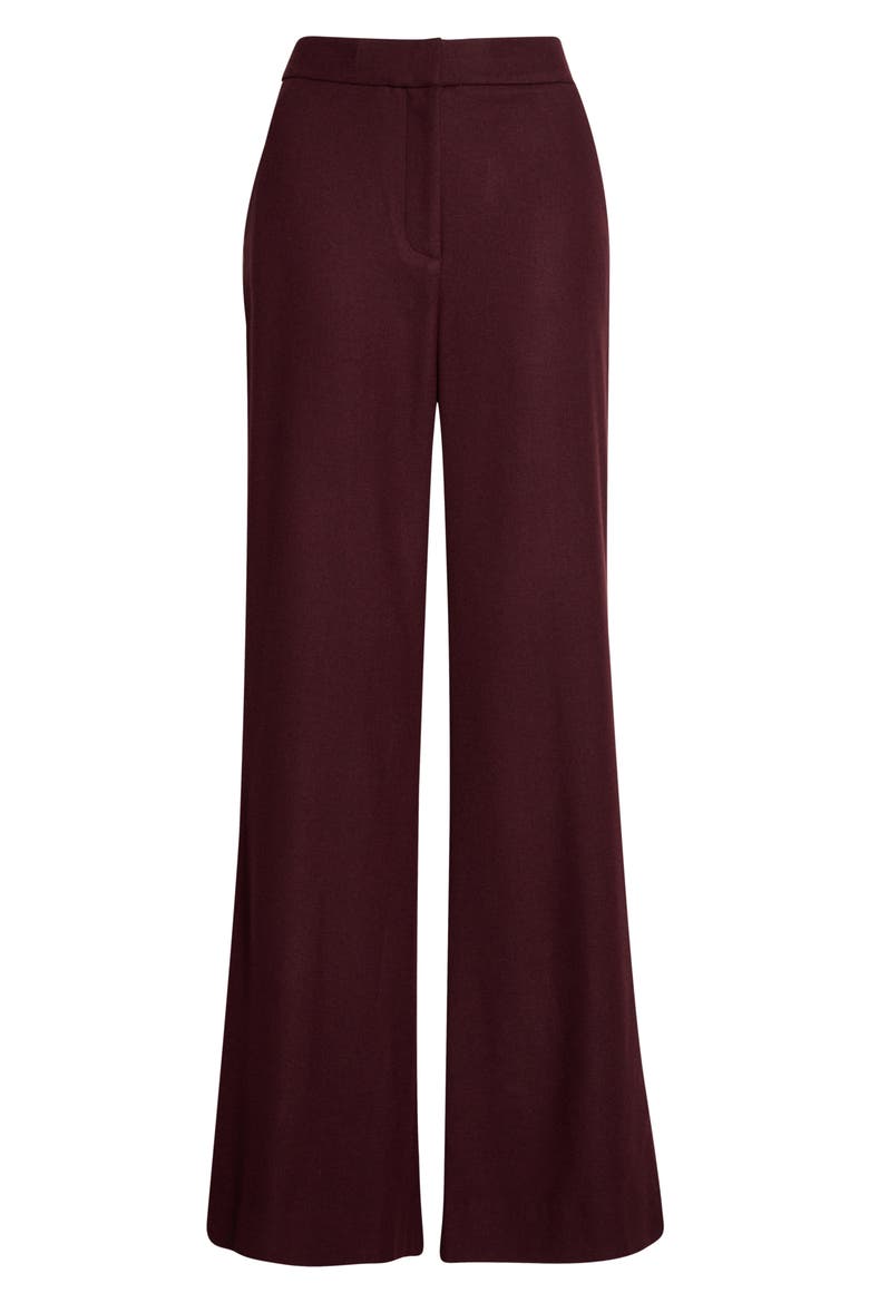 Tonelli High Waist Wide Leg Pants, Main, color, BURGUNDY