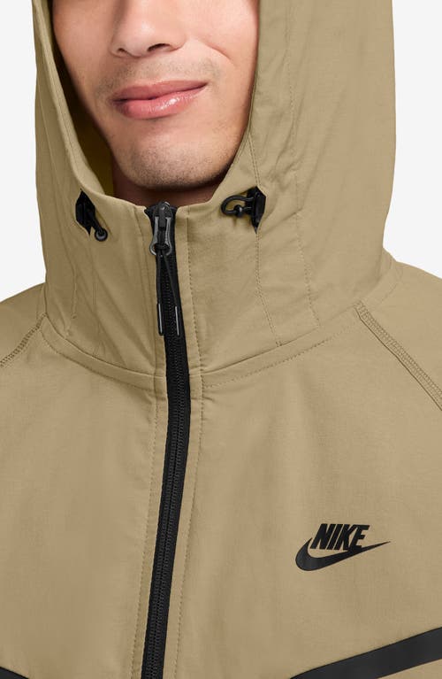 Nike Men's Tech Woven Jacket In Parachute Beige/black