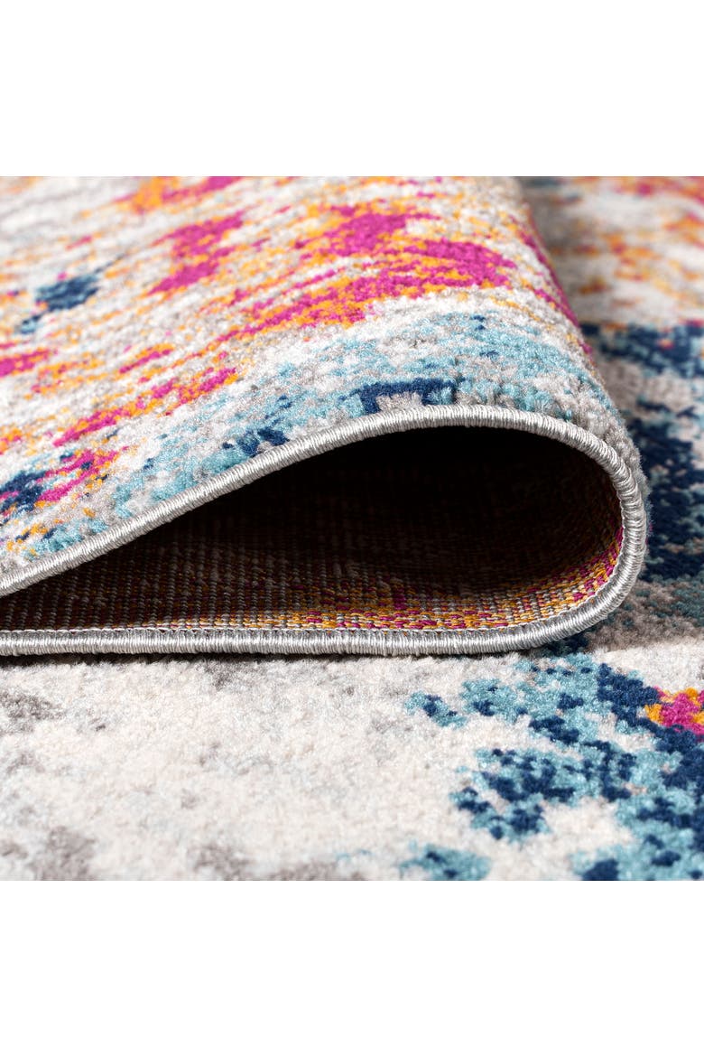 Sunset Modern Abstract Area Rug, Alternate, color, Blue/Multi