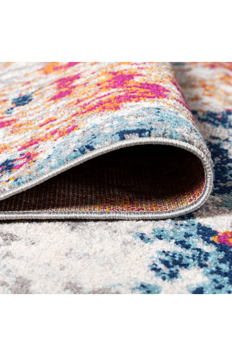 JONATHAN Y Sunset Modern Abstract Area Rug, Alternate, color, Blue/Multi