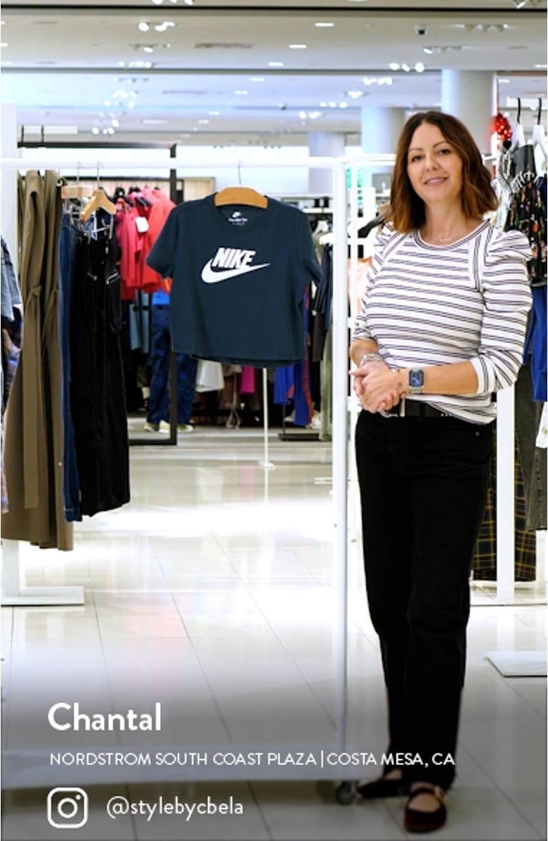 Kids' Cropped Cotton Logo Graphic T-Shirt, sales video thumbnail