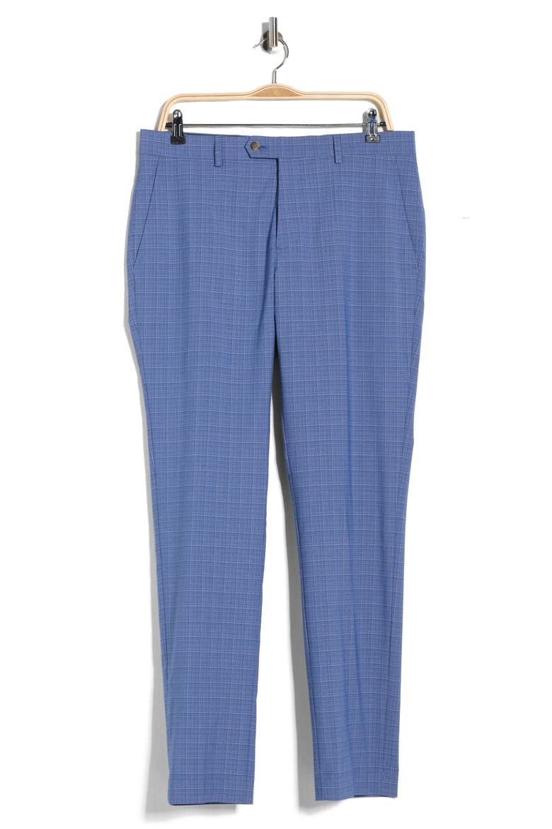 Plaid Suit Pants, Alternate, color, LIGHT BLUE