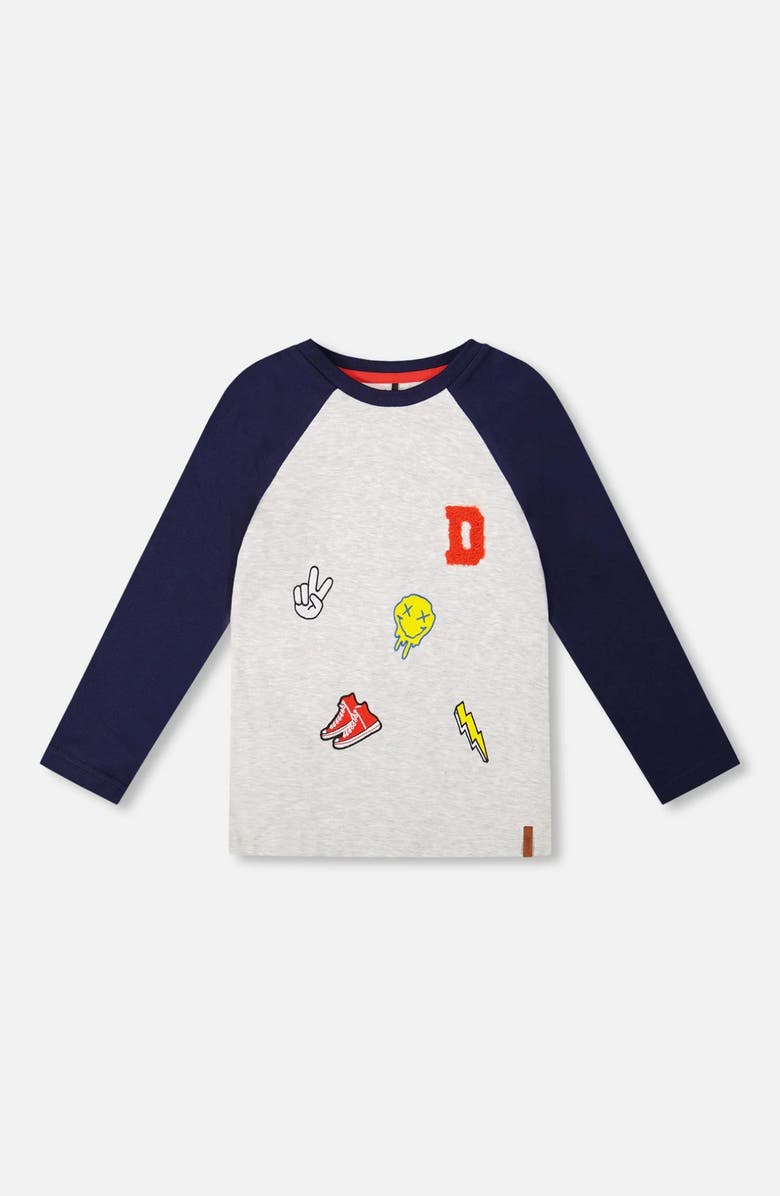 Deux par Deux Organic Cotton Raglan Sleeve Tee Shirt, Main, color,