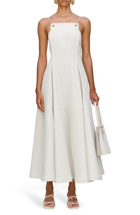 Maka Stretch Cotton Maxi Cocktail Dress