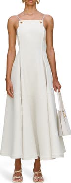 Cult Gaia Maka Stretch Cotton Maxi Cocktail Dress