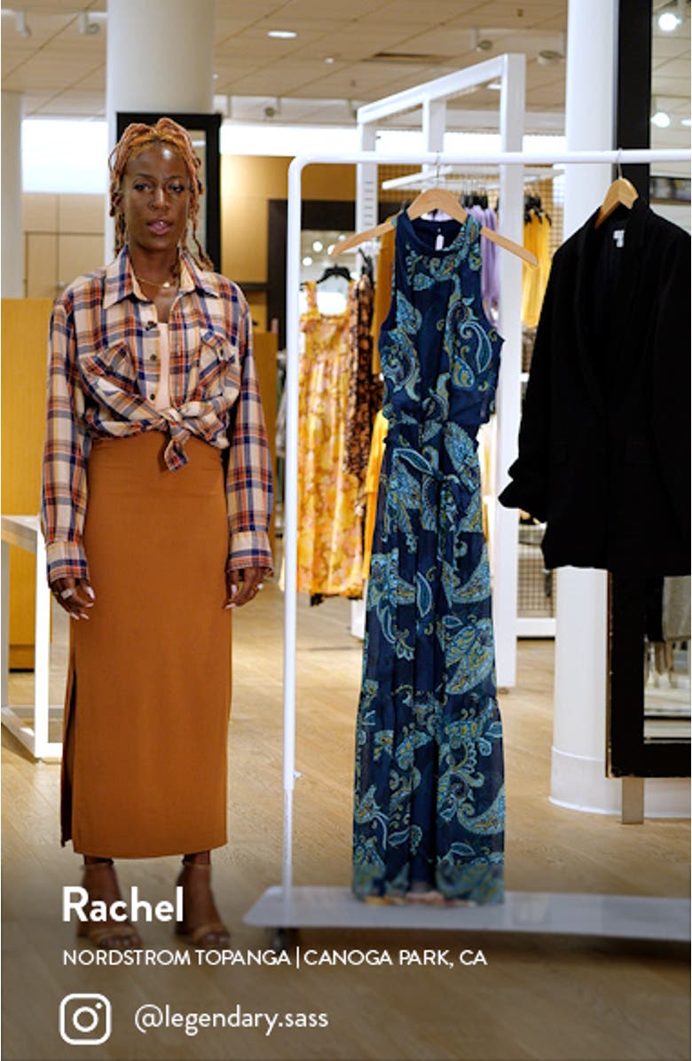 Print Tiered Maxi Dress, sales video thumbnail