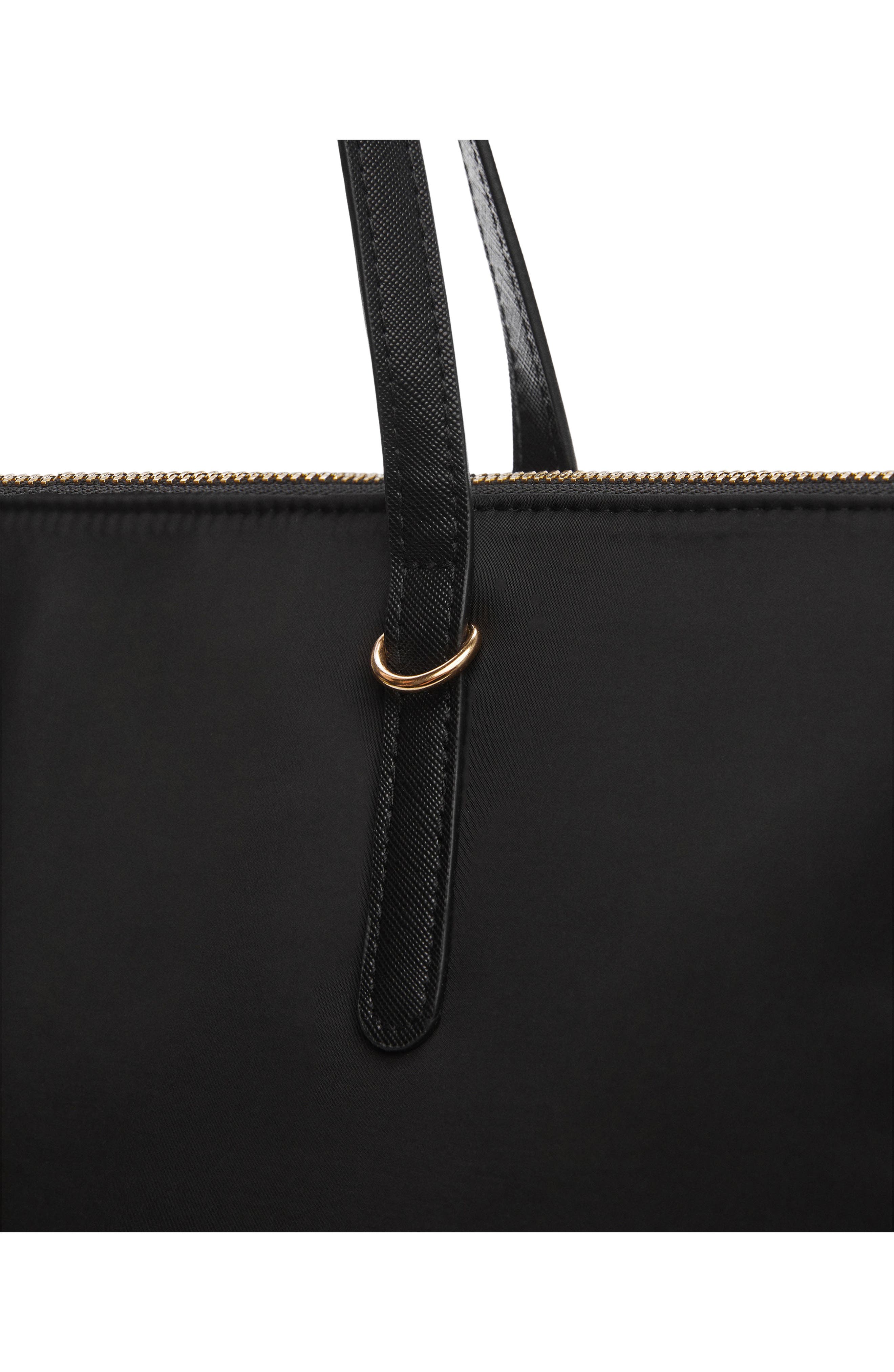 MANGO Recycled Polyester Shopper, Alternate, color, 