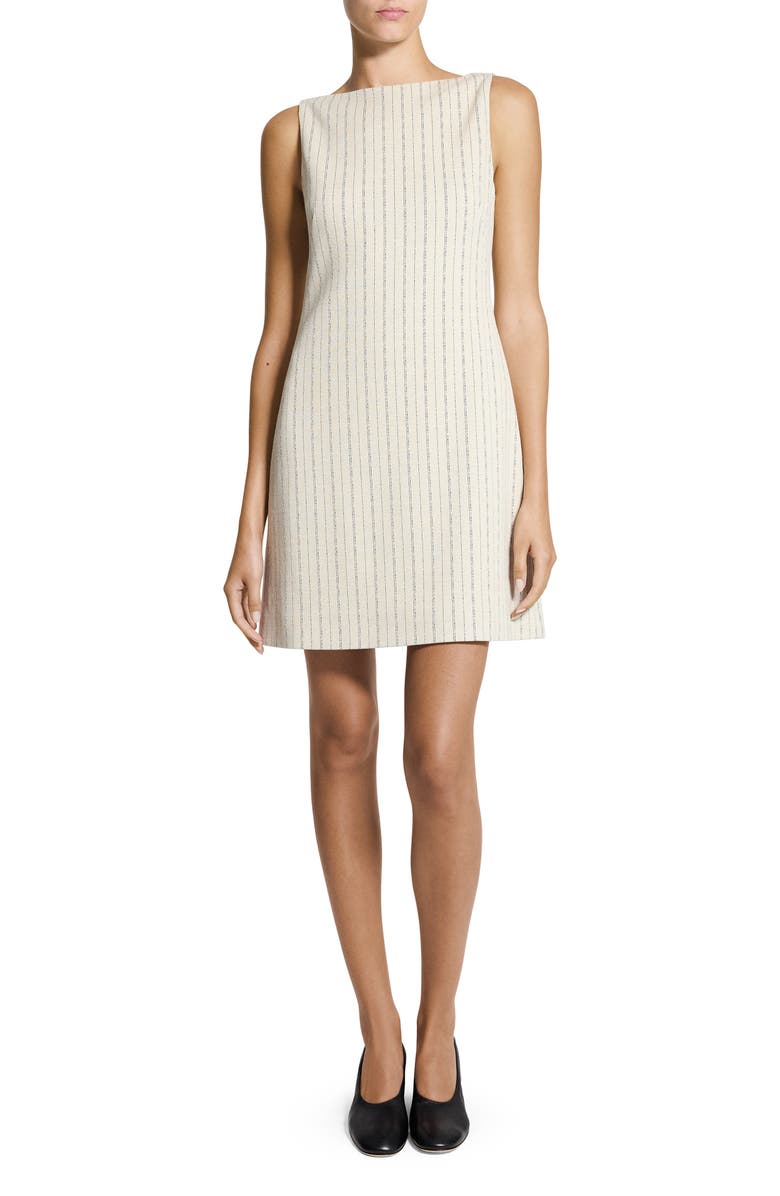 Theory Stripe Sleeveless Minidress, Main, color, 