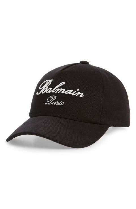 Signature Embroidered Cotton Baseball Cap
