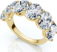 Bliss Diamond 6Ct Oval Diamond U Prong Wedding Anniversary Ring 14k Gold Lab Grown