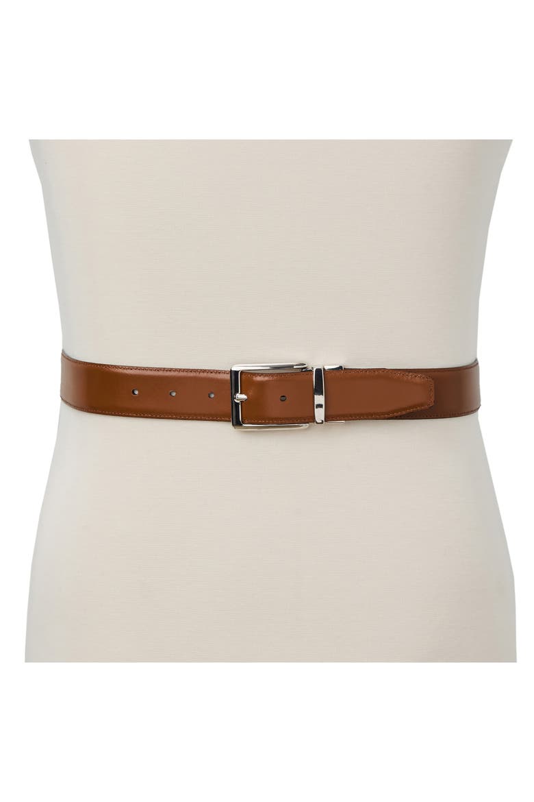 Luca Leather Belt, Alternate, color, BLACK/ COGNAC