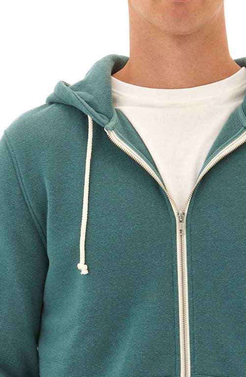 Threads 4 Thought Trim Fit Heathered Fleece Zip Hoodie In Watercress
