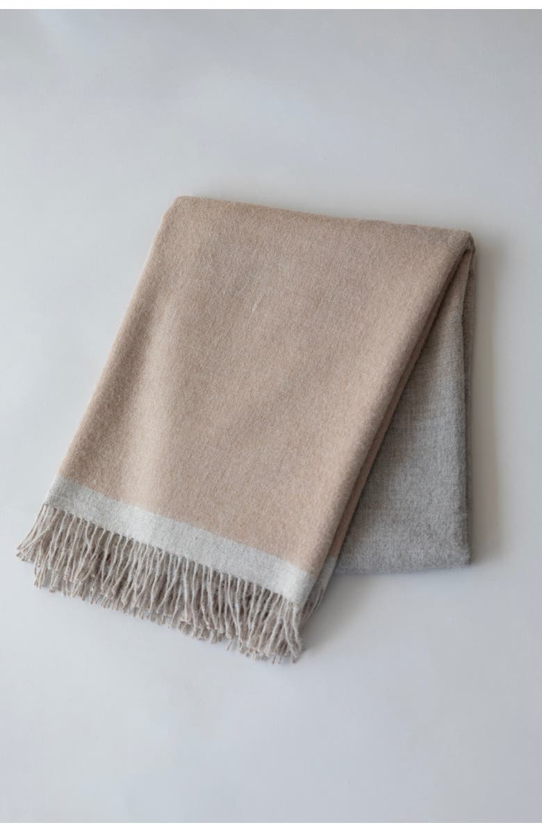 SSKEIN Gradient Weave Throw, Main, color, Taupe