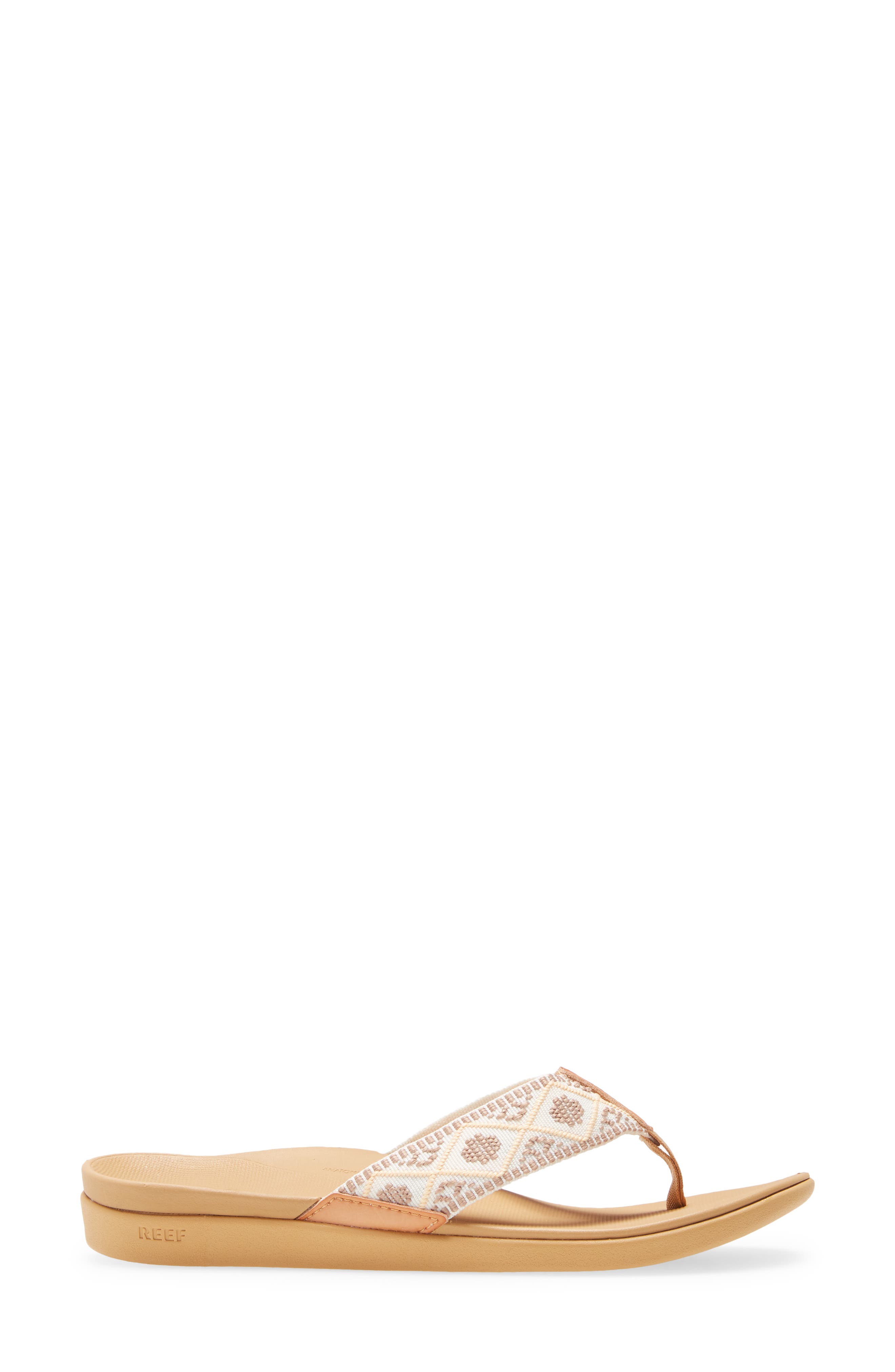 Reef Ortho-Bounce Woven Flip Flop, Alternate, color, 