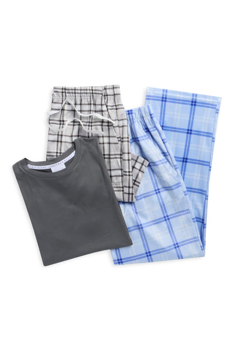3-Piece Short Pajama Set, Alternate, color, BLUE