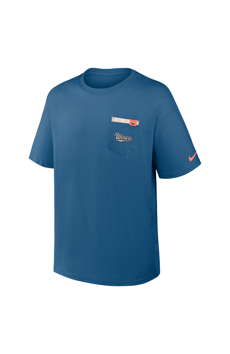 Nike Men's Nike Blue Milwaukee Brewers City Connect Max90 Pocket T-Shirt, Alternate, color, Blue