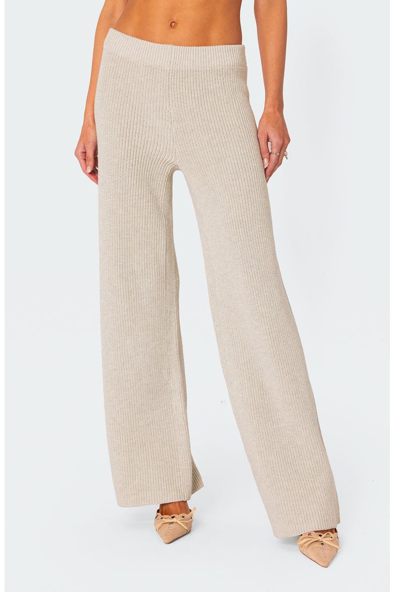 Sunday Straight Leg Cotton Pants, Main, color, CREAM