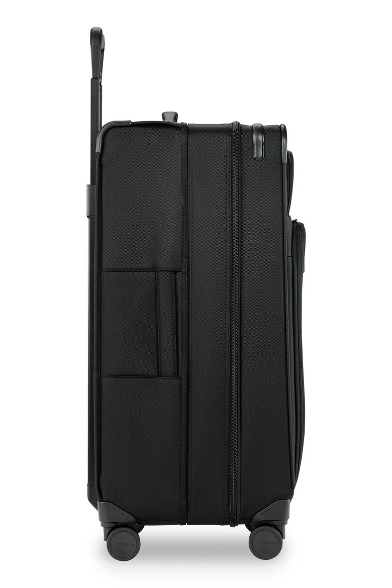 30-Inch Expandable Wheeled Trunk, Alternate, color, BLACK