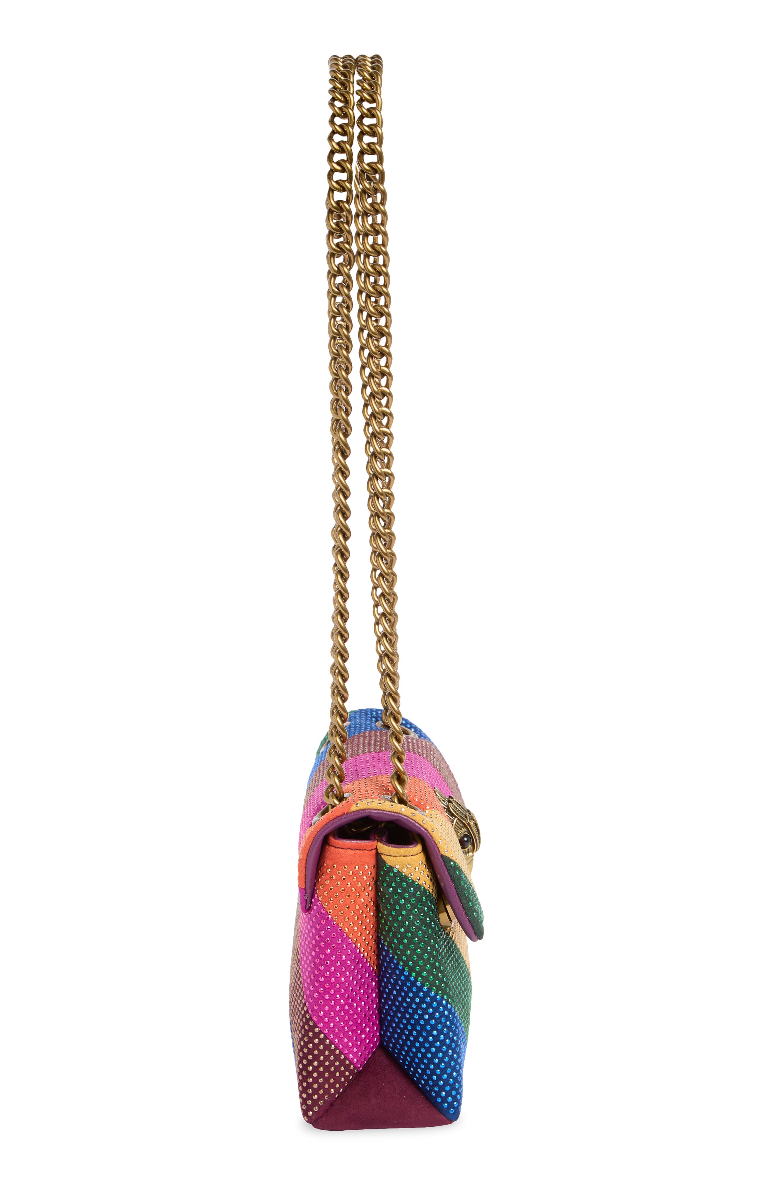 Kurt Geiger London Mini Kensington Stripe Convertible Shoulder Bag, Alternate, color, 