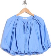 Rebecca Taylor Yara Cotton Poplin Bubble Top