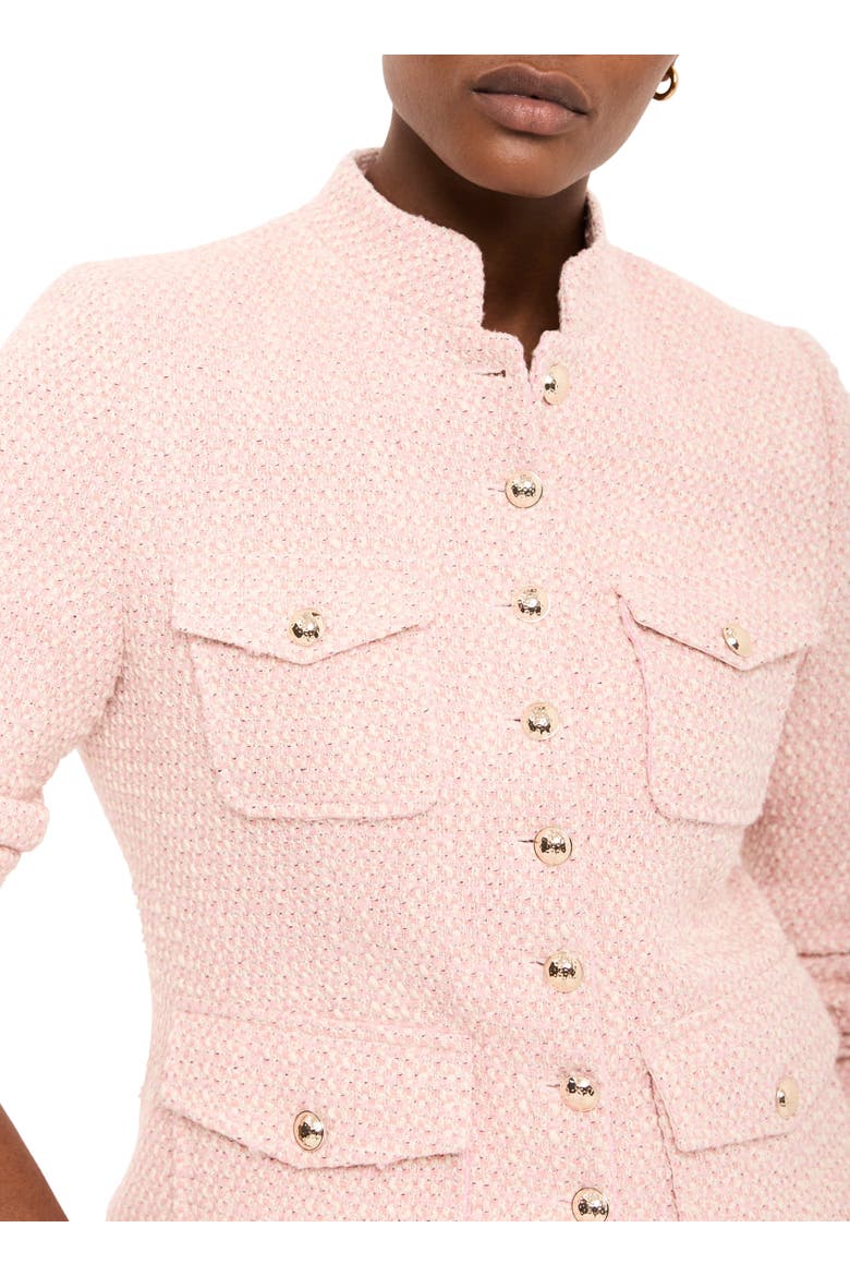 Cotton Blend Boucle Jacket, Alternate, color, Light Pink