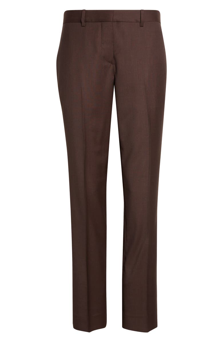 Burberry Shelley Wool Pants, Main, color, Carbon Brown