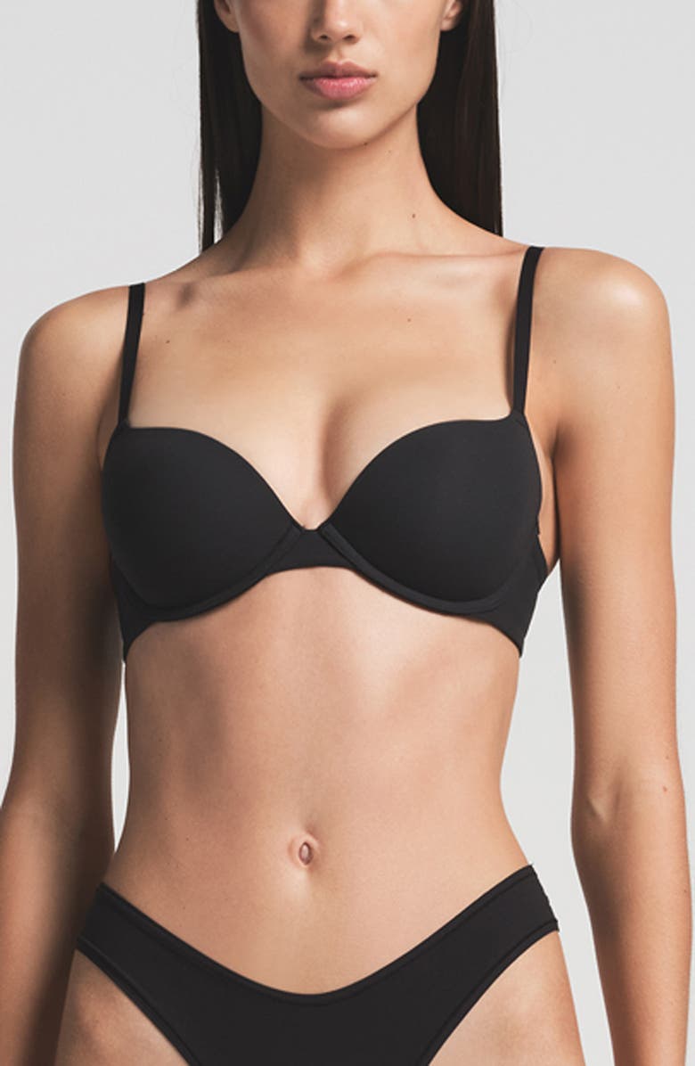 SKIMS Fits Everybody Push-Up Bra, Main, color, Onyx