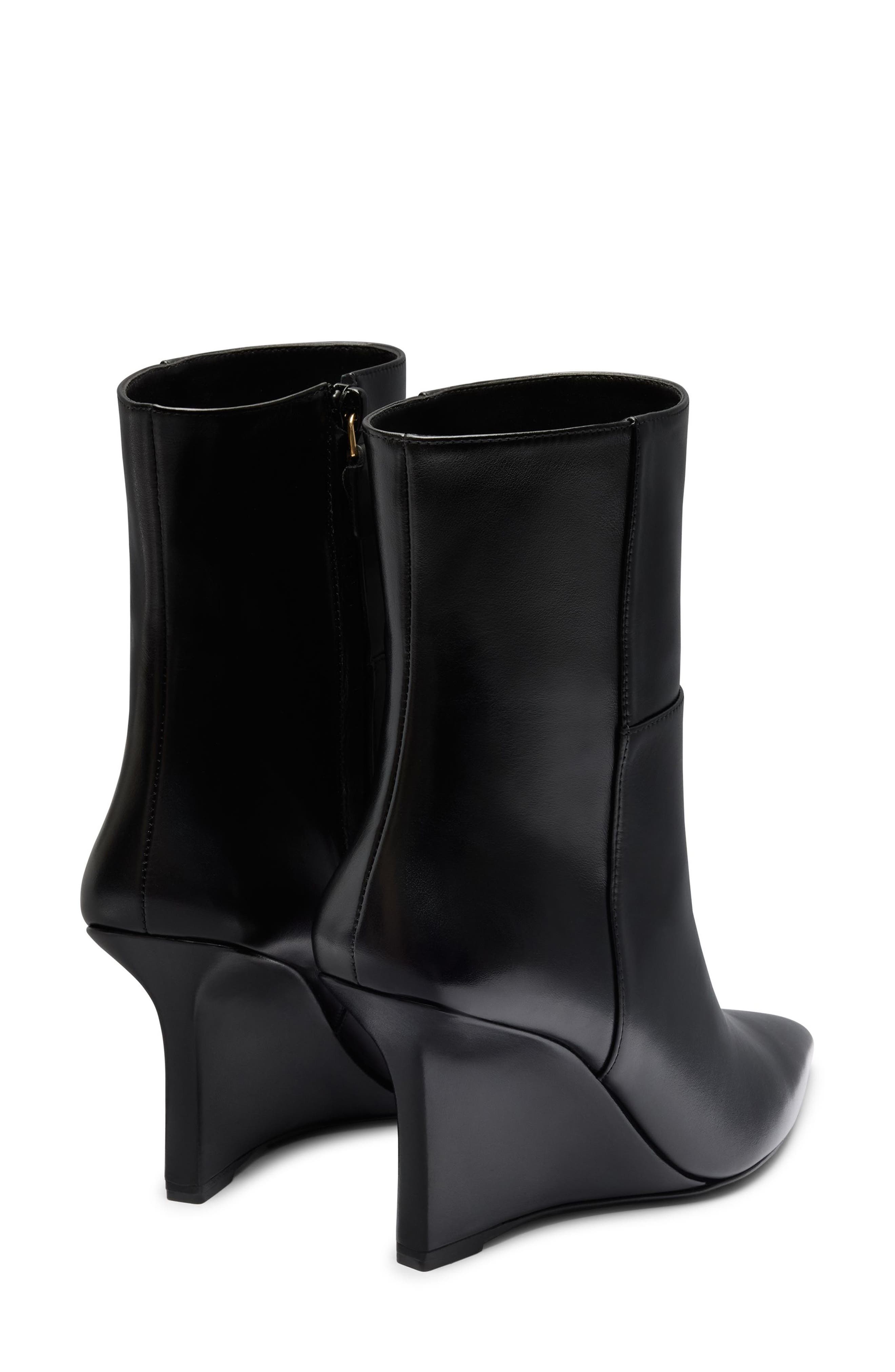 Vinnie Wedge Bootie, Alternate, color, BLACK