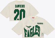 Mitchell & Ness Women's Mitchell & Ness Brian Dawkins Cream Philadelphia Eagles Retired Player Cropped Fashion Jersey