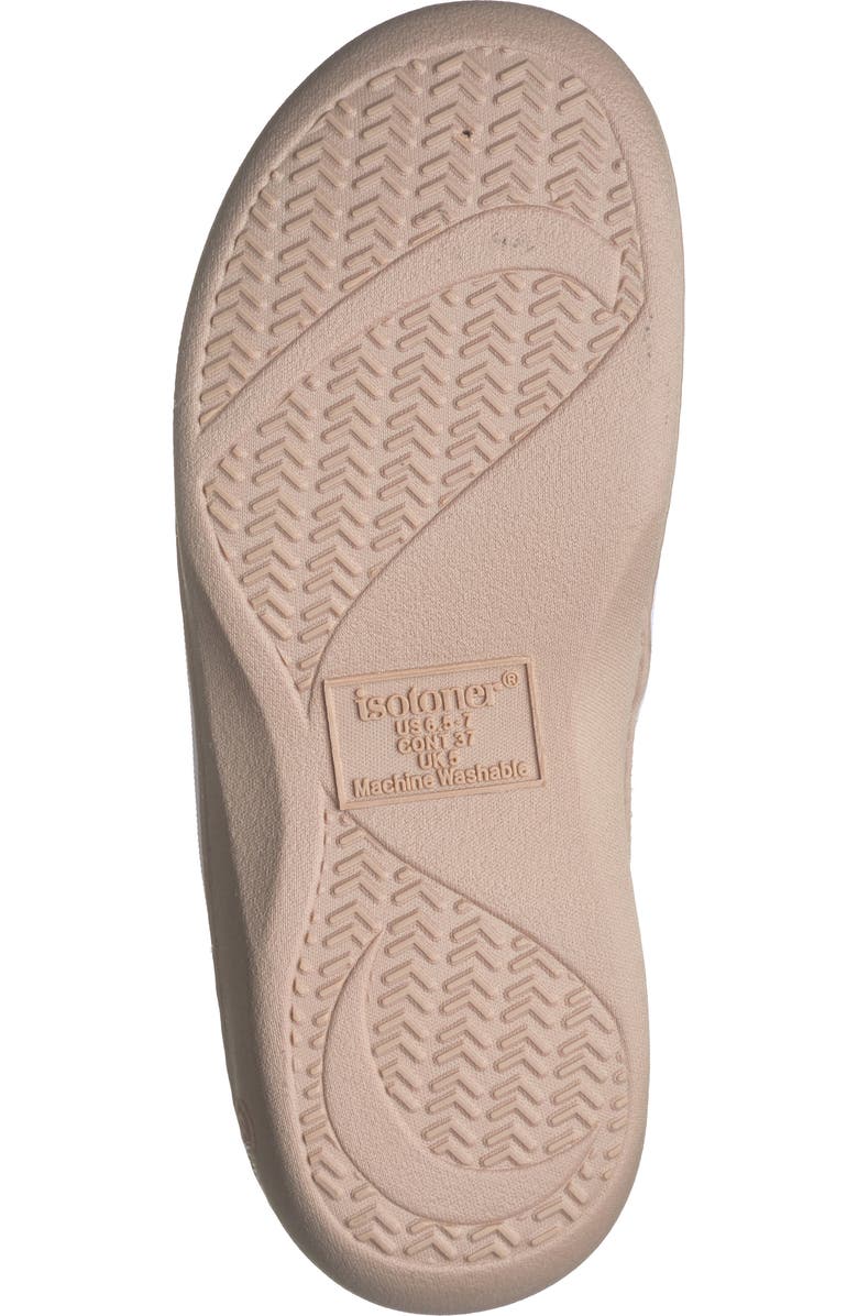 ISOTONER Pique Resort Flip Flop Slipper, Alternate, color, White