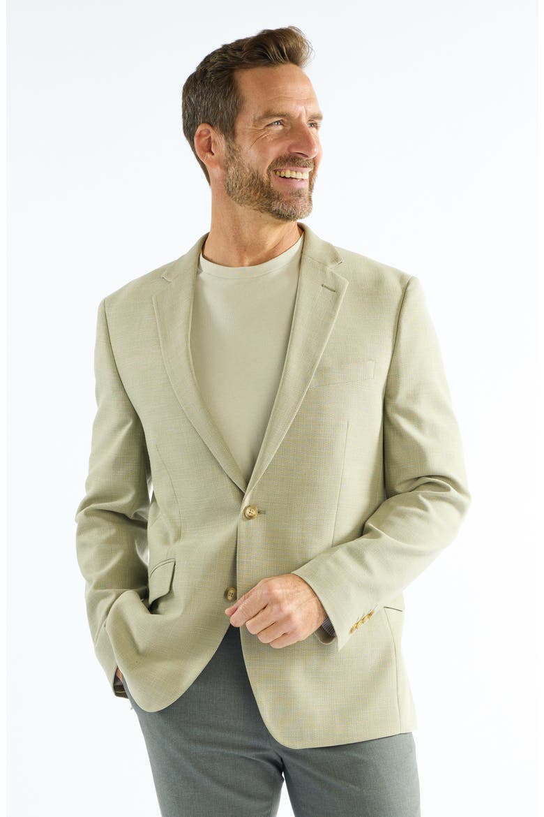 Moss Leno Weave Check Sport Coat, Alternate, color, MOSS