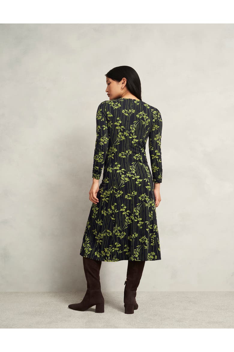 Alison Jersey Dress, Alternate, color, Navy Green