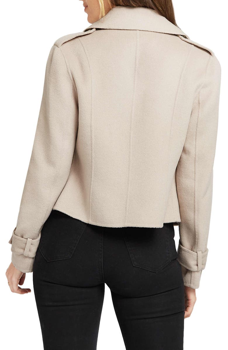 Belle & Bloom BELLE AND BLOOM Better Off Military Wool Peacoat, Alternate, color,