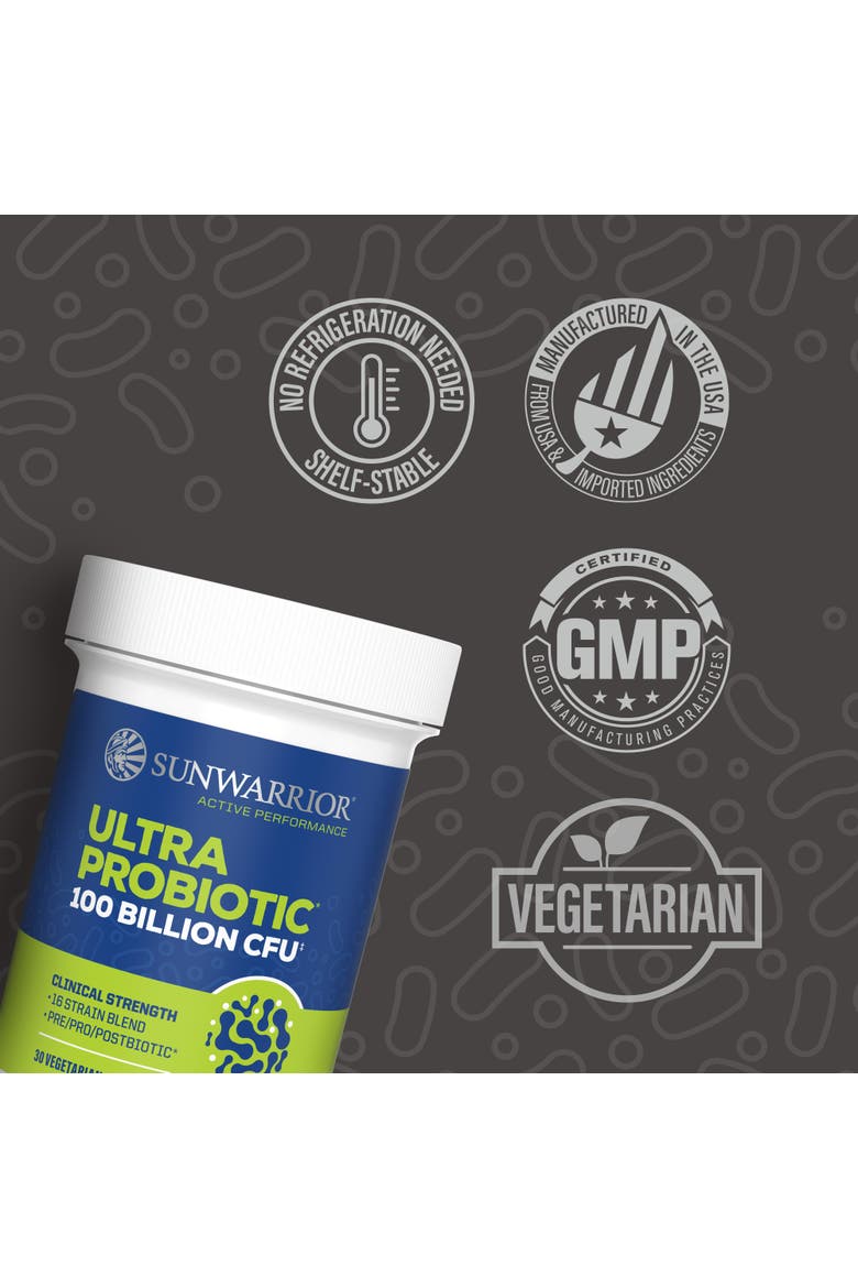 Active Performance Ultra Probiotic Capsules, 100 Billion CFU, 30ct Bottle, Alternate, color, No Color