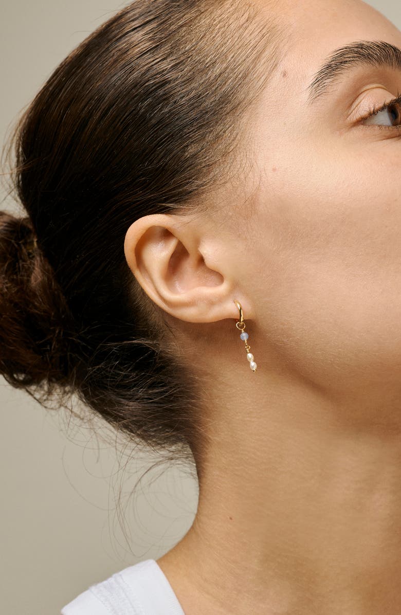 ENAMEL Copenhagen Liva Hoops, Alternate, color, Blue Quartz