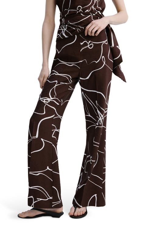 Print Wide Leg Pants