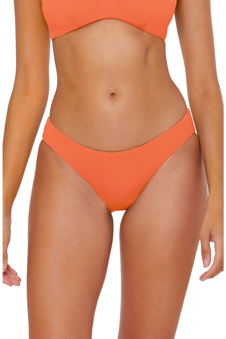 Reversible Hipster Bikini Bottoms, Alternate, color, PUNCH/ CORAL ROSE
