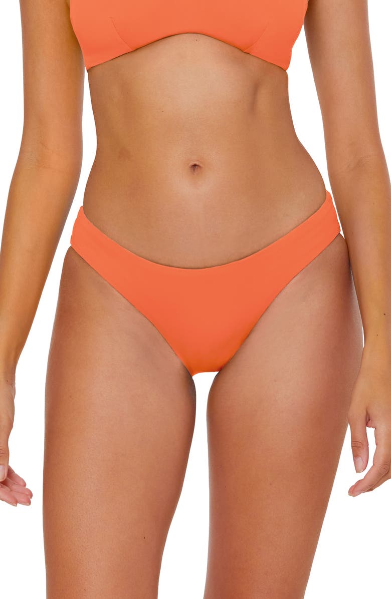 Becca Reversible Hipster Bikini Bottoms, Alternate, color, Punch/ Coral Rose