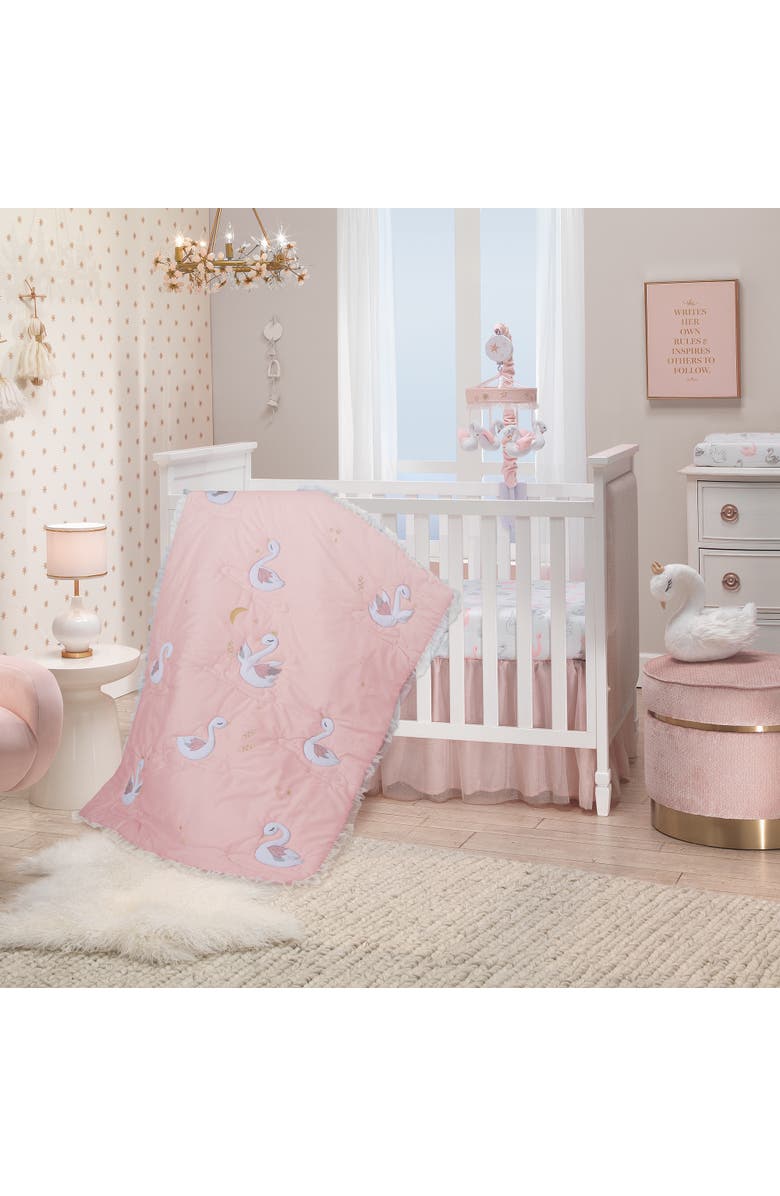 Lambs & Ivy Signature Swan Princess Plush Stuffed Animal Toy - Princess, Alternate, color, White