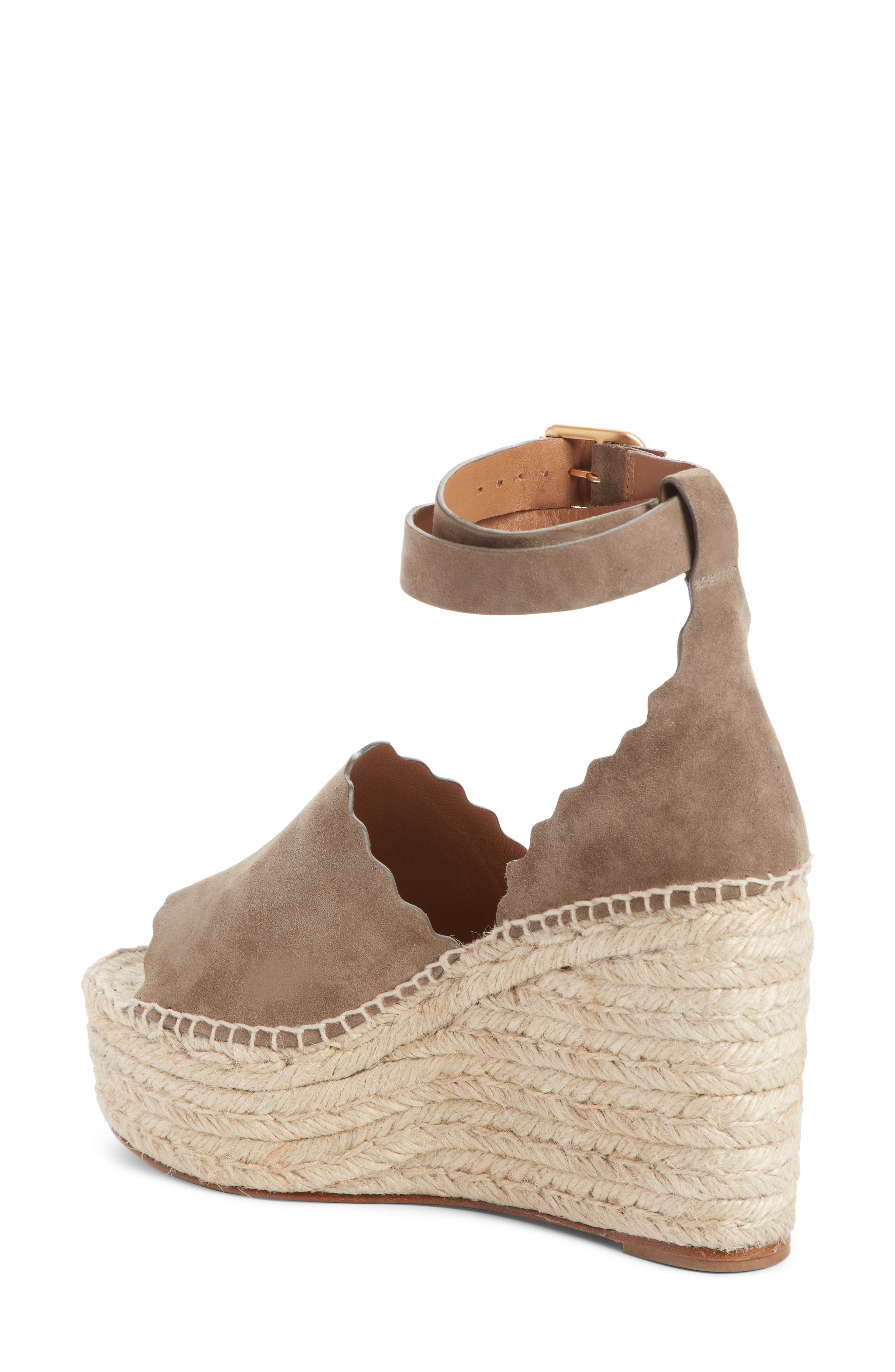 Chloé Lauren Espadrille Wedge Sandal, Alternate, color, 