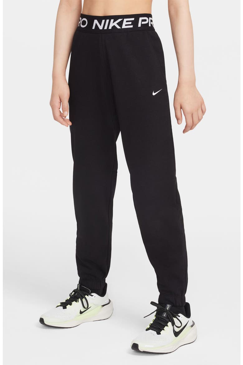 Kids Pro Fleece Joggers, Main, color, BLACK/BLACK/BLACK/WHITE
